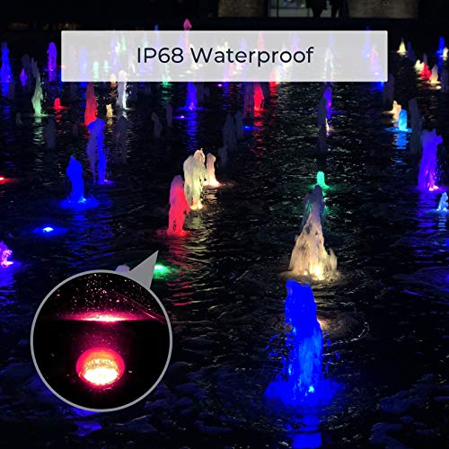 SHOYO Colorful Pond Lights with Timer, Underwater SpotLights, IP68