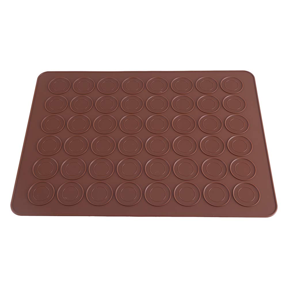 Aigend Macarons Baking Mat - 48 Cavities Silicone Mold Sheet Mat for Macaroon Homemade Pastry Cookie DIY Bakeware Decorating Tools