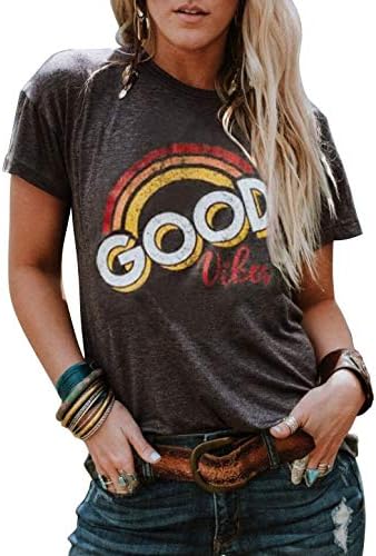 Bring On The Sunshine T-Shirt Women's Letter Graphic Casual Short Sleeve Tee Top