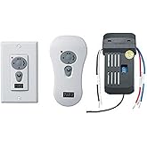 Monte Carlo CK250 Transitional Wall-Hand-held Combo Remote Control Kits Collection in White Finish, See Image