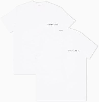 Herren T-Shirt aus Reiner Baumwolle, V-Ausschnitt, Weiß, Größe S