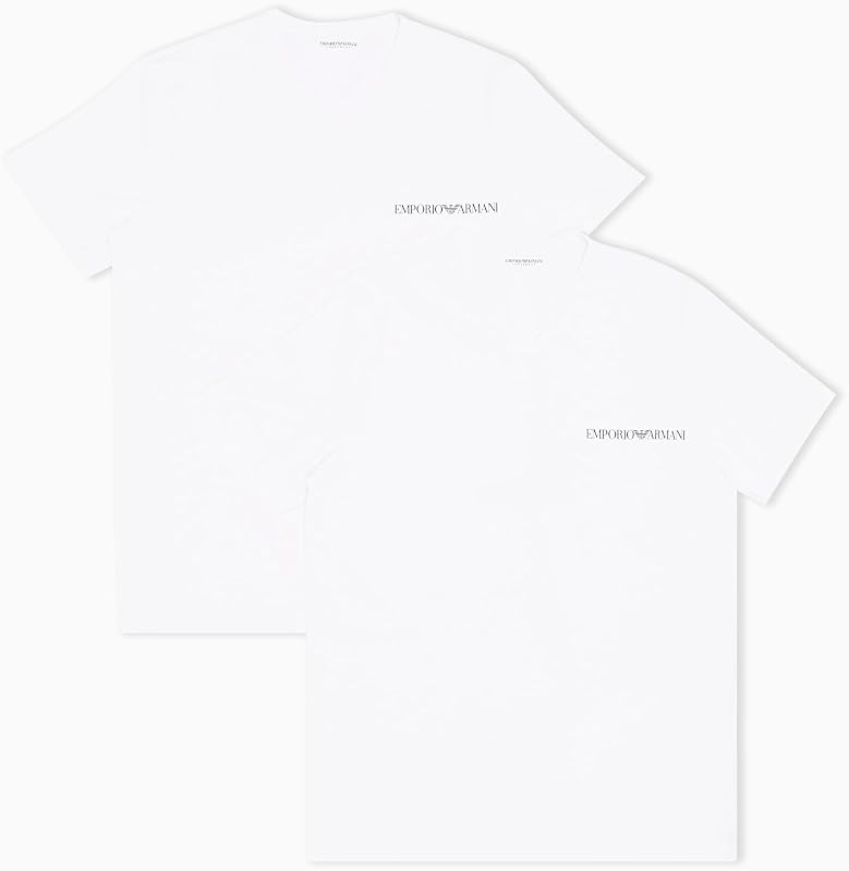 Herren T-Shirt aus Reiner Baumwolle, V-Ausschnitt, Weiß, Größe S