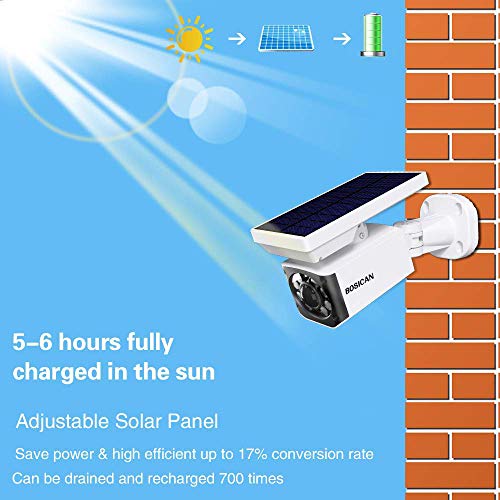 image for BOSICAN Solar Motion Sensor Lights Outdoor, 8-Watt(110W Equ.) 800-Lume