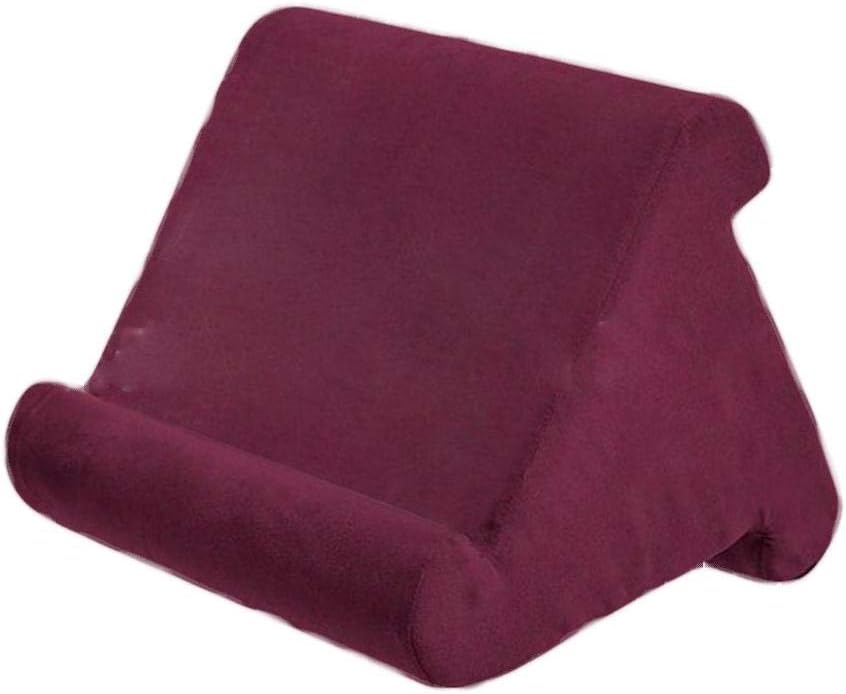 Bobioy Foldable Tablet Soft Pillow Lap Holder Stand Book Rest Reading Support Cushion for Foldable Triangular Used On Bed Desk Car Sofa Multi-Angle Soft Pillow