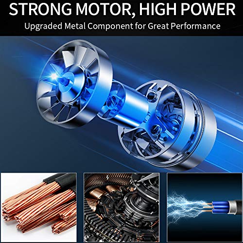 Luoges Portable Air Compressor | Digital Tire Inflator for Car Tires|12V DC Air Compressor Tire inflator Pump|150 PSI with Emergency LED Flashlight for Car, Motorcycles, Bicycles,Inflatables (Red)