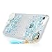 iPhone 7, iPhone 8 Case, Beach Starfish Shower Seashell Transparent Clear Soft Flexible Gel Silicone TPU Bumper Slim Fit Shockproof Protective Cover for iPhone 7, iPhone 8, Blue