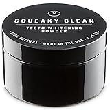 Squeaky Clean Activated Charcoal Teeth Whitening Tooth and Gum Powder. A Safe All Natural Toothpaste Whitener Alternative.
