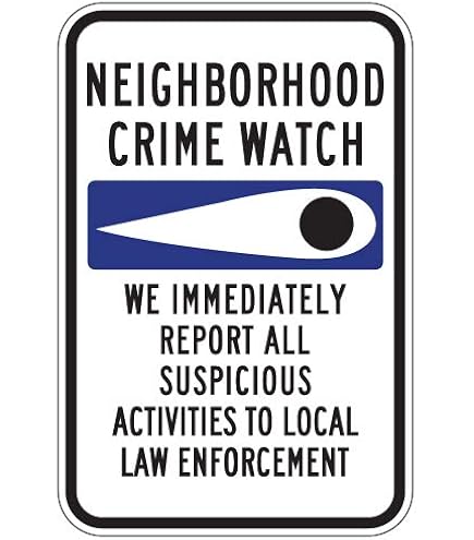 Amazon.com : Warning Neighborhood Watch Security Sign Vinyl