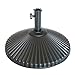 Abba Patio 50 lbs Round Patio Umbrella Base Recyclable Plastic 23.4 inch Diameter Outdoor Umbrella Stand Holder, Black primary