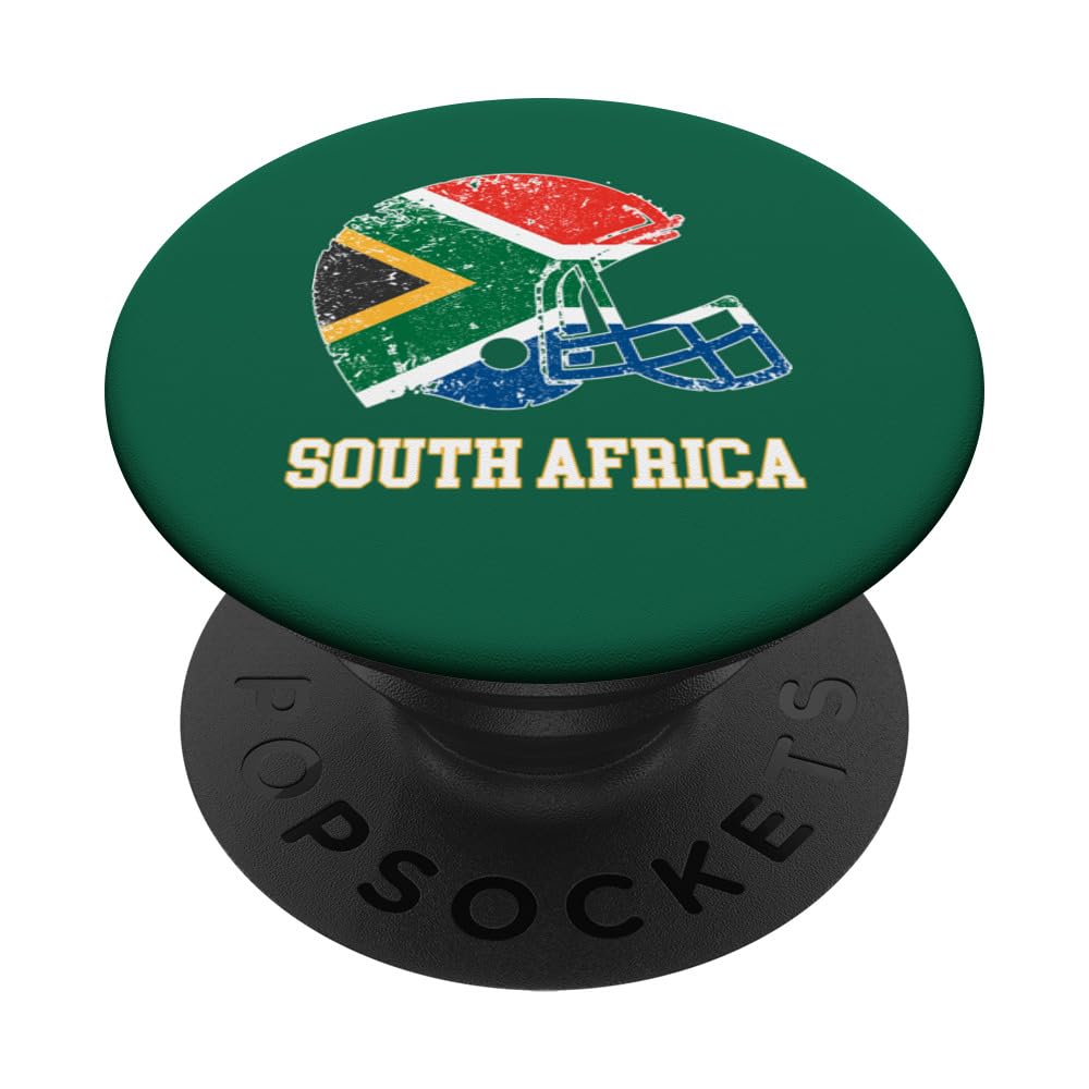 South Africa, South African Flag, South African Rugby Helmet PopSockets Swappable PopGrip