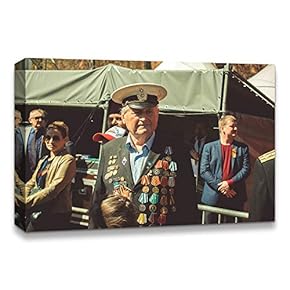 Canvas Wall Art Memorial Day Painting Artwork for Home Prints Framed - 12x18 inches
