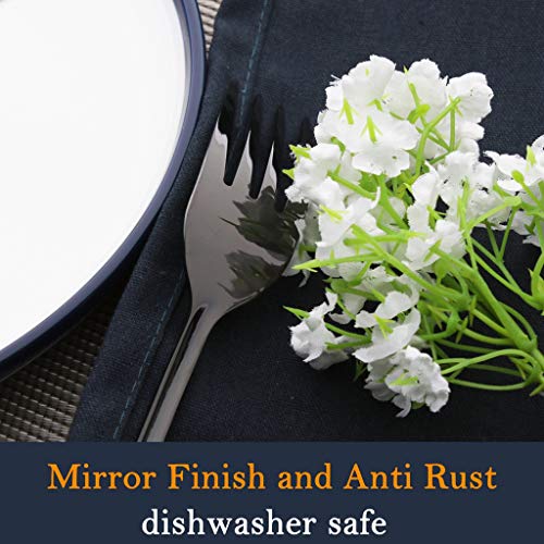 4 Stainless+Dessert+Silverware+Flatware+Dishwasher