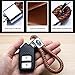 Goshion 2Pack Genuine Leather Car Logo Keychain Suit for Subaru Key Chain Keyring Family Present for Man and Woman