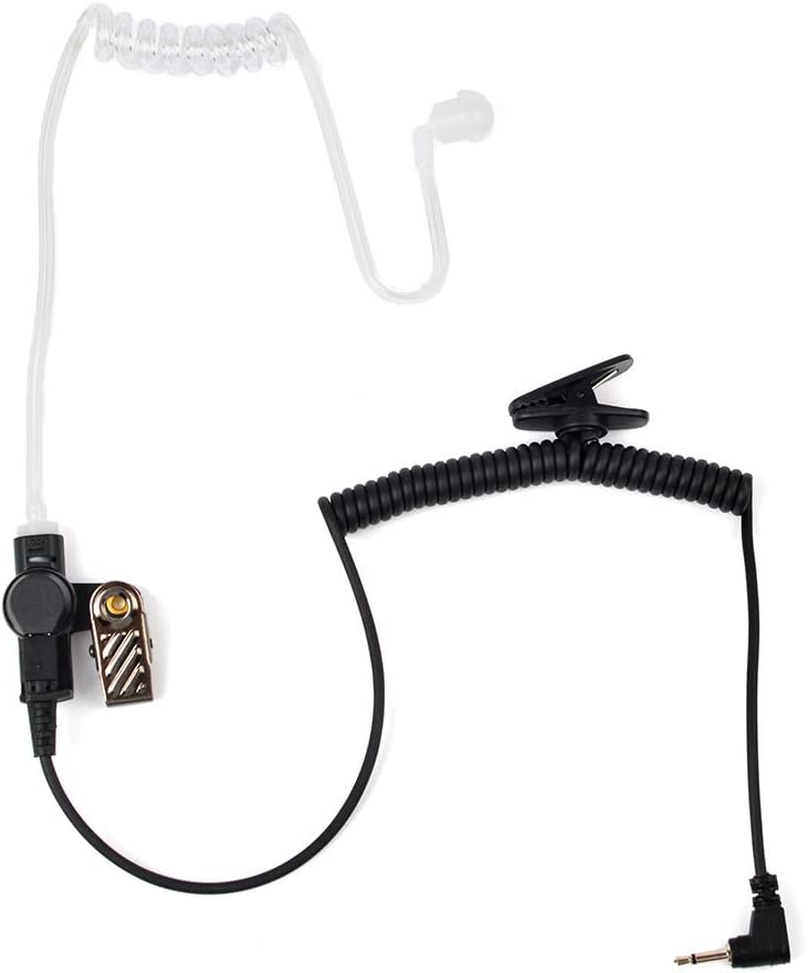 HYS 2.5mm 1 Pin Walkie Talkie Earpiece Listen Only Covert Air Acoustic Tube Security Headset for Two-Way Radios, Transceivers - Image 4