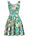 JS Fashion Vintage Dress Kate Kasin Women's Sleeveless Fit and Flare Dress KK297