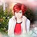 Angelaicos Unisex Short Red Wig Halloween Cosplay Costume Party Wigs