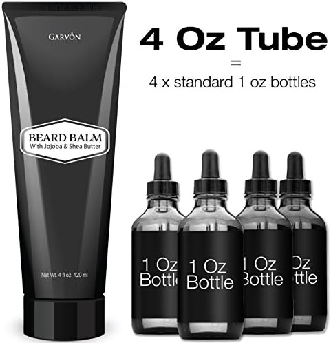 Revolutionary New Beard Balm Huge 4 Oz Tube. Hi-tech Beard Balm Cream Conditioner Formula Contains Jojoba Oil & Shea Butter. Can Feel More Powerful Than Using Beard Oil Alone