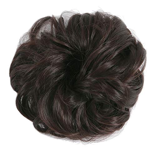 SLLIE Messy Hair Bun Extensions Chignons Hair Hair Scrunchie Scrunchy Updo Hairpiece