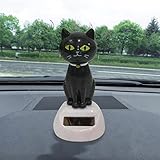 Solar Powered Dancing Toys Swinging Cat Bobble Dancer Toy Car Decor Gessppo