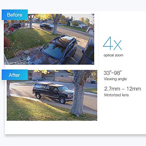 Reolink 5MP Wireless Security IP Camera - PTZ Dome Camera | 4X Optical Zoom | 360° Pan&90° Tilt | 2.4/5Ghz Dual Band WiFi | 190ft Night Vision | 32GB Micro SD Card, RLC-423WS - REOLINK