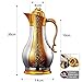 Eglaf 34 Oz Quality Stainless Steel Coffee Carafe/Vacuum Insulated Double Wall Inner Thermal Carafe/Tea Pot/Keep Hot or Cold(Silver with Gold)