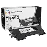 LD © Compatible High Yield Black Laser Toner Cartridge for Brother TN450 for DCP-7060D, DCP-7065DN, HL-2130, HL-2132, HL2230, HL-2240, HL2240D, HL-2242D, HL-2250DN, HL-2270DW, HL-2280DW, Intellifax 2840, Intellifax 2940, MFC-7240, MFC7360N, MFC-7460DN and MFC-7860DW Printers