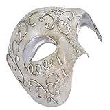 Men's Masquerade Mask Phantom Of The Opera Vintage Half Face Mask