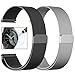 CAGOS Compatible Galaxy Watch (42mm)/Galaxy Watch Active Bands Sets, 20mm 2 Pack Stainless Steel Milanese Loop Mesh Bracelet Strap Replacement for Galaxy Watch 42mm/ Ticwatch E Smartwatch -Small