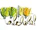 MELIP lures Fishing Hard Spinner Lure Spinnerbait Pike Bass 4pcs (17.4g/0.61oz)