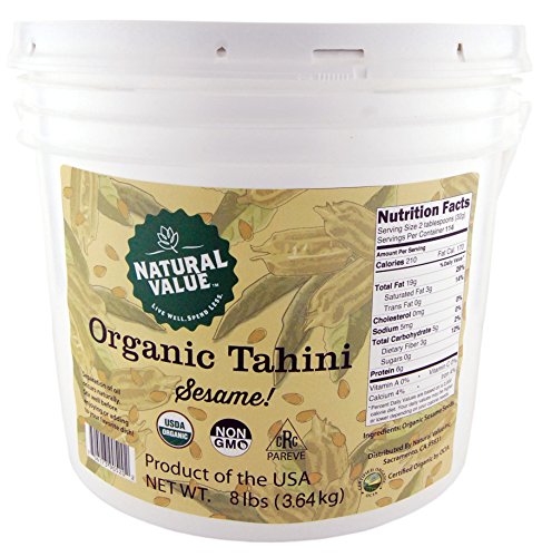 Natural Value Organic Tahini, 8 Pound