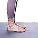 BraceAbility Elastic Ankle Brace | Foot Support Sleeve for Gymnastics, Dance, Ballet, Cheerleading, Tumbling, Yoga, Pilates, Exercise and Sports (Small)