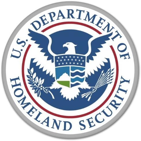 Ride in Style Homeland Security car Bumper Sticker Decal 4" x 4"