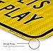 Children and Pets at Play Sign, Slow Down Sign, 12x18 Inches, 3M EGP Reflective .063 Aluminum, Fade Resistant, Made in USA