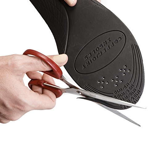 CopperJoint Orthotics Insoles - Copper Infused Shoe Inserts for Women and Men - Best for Plantar Fasciitis, Foot Support, Improved Balance - Large - Pair