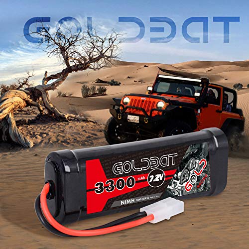 GOLDBAT RC Akku NiMH Akku Pack 3300mAh 7,2V Batterie Ersatzakku mit Tami YA Stecker für RC Autos Boot Buggy Truggy… – Bild 5