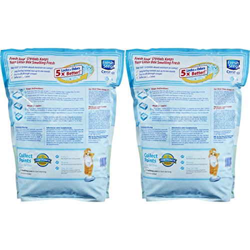 Fresh Step Crystals, Premium, Clumping Cat Litter, Scented, Two 8 Pound