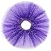 Jastore® Girls Layered Stars Sequins Tutu Skirt Princess Ballet Dance Dress (Purple)