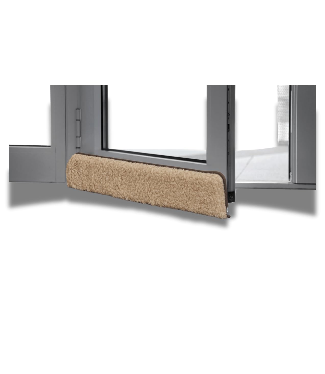 Sundeer 550 Tür, 80 cm, Hellbraun New Wool Draught Excluder for Doors Light Brown