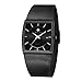 Wwoor Mens Thin Watch Business Casual Stainless Steel Mesh Band Analog Quartz Date Dress Watch Waterproof Luminous Square Watches