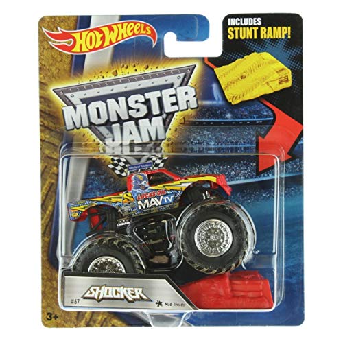 HOT WHEELS MONSTER JAM SHOCKER MUD TREADS #67 INCLUDES STUNT RAMP NEW RELEASE