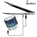 Janboo Mini Speaker Enhanced Bass FM Audio Portable Wireless Bluetooth Speaker with Built-in Mic&Colorful LED Light, Support USB/SD/TF, Aux-in for iPhone iPad PC Cellphone (Black)