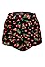 Aleumdr Womens High Waisted Retro Ruched Swim Bottom Floral Bikini Briefs
