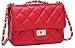 ILISHOP Women's Fashion Shoulder Bag Quilting Chain Cross Korean Ladies Handbag (red)