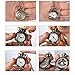 Uarter Vintage Drink Me Pocket Watch Necklace Quartz Watch Alice in Wonderland