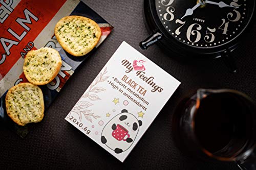 My Feelings Schwarztee - Pulverextrakt, 20 Sticks x 0,6 g – Bild 5