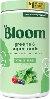 Bloom Nutrition Super Greens Powder Original 60 Servings Greens Probiotics