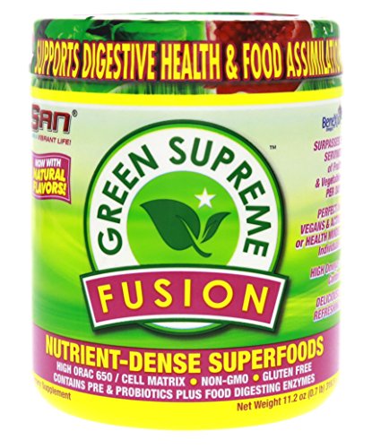 SAN Nutrition Green Supreme Fusion Superfood Powdered Greens Supplement, 30 Servings SAN Nutrition Green Supreme Fusion Superfood Powdered Greens Supplement, 30 Servings