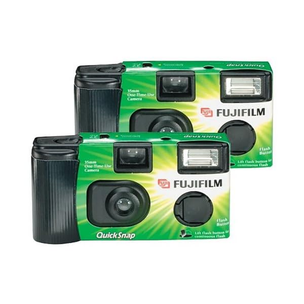 Fujifilm Quicksnap Flash 400 Einwegkamera mit Blitz, 2 Stück