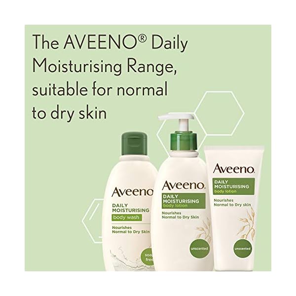 Aveeno-Daily-Moisturising-Lotion-Moisturises-for-24-Hours-Body-Lotion-for-Normal-to-Dry-Skin-Care-unscented-300ml Aveeno Daily Moisturising Lotion | For Normal to Dry Skin Care | With Prebiotic Oatmeal and Glycerin | Moisturises for…