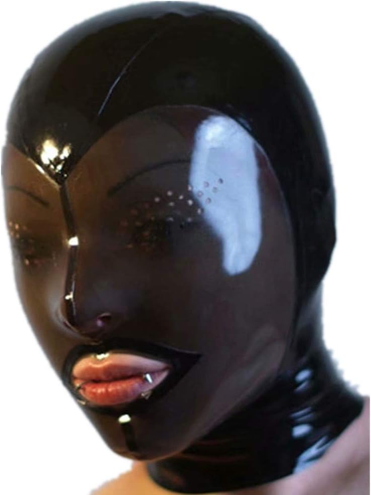 BLATEX Realistic Latex Mask Sexy Rubber Unisex Hood Gummi 0.4mm for Catsuit Wear (XXL)